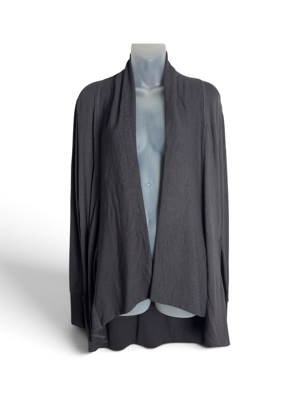 Athleta Deep Purple Open-Front Light Weight Draped Cardigan Size Medium